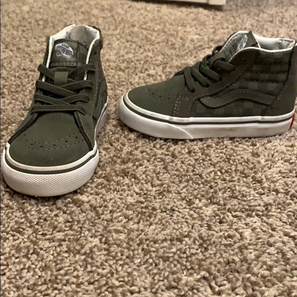 Vans Sk8-Hi Zip Green Checkered